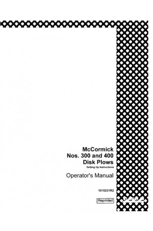 Case IH 300, 340, 350, 400, 450, 460, 560 Operator`s Manual