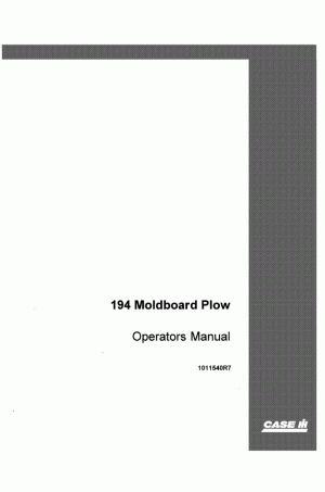 Case IH 194, 1F194 Operator`s Manual