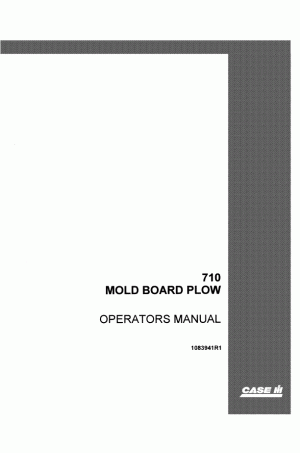 Case IH 710 Operator`s Manual