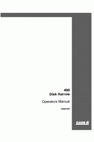 Case IH 490 Operator`s Manual