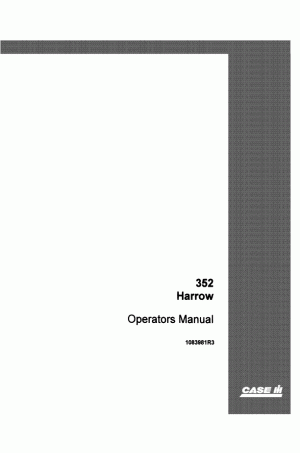 Case IH 352 Operator`s Manual