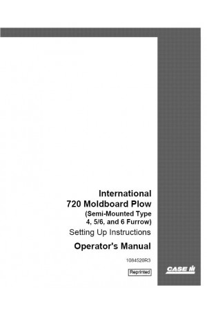 Case IH 720 Operator`s Manual