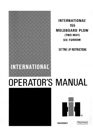 Case IH 155 Operator`s Manual
