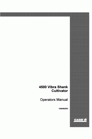 Case IH 4500 Operator`s Manual