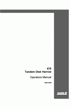 Case IH 475 Operator`s Manual
