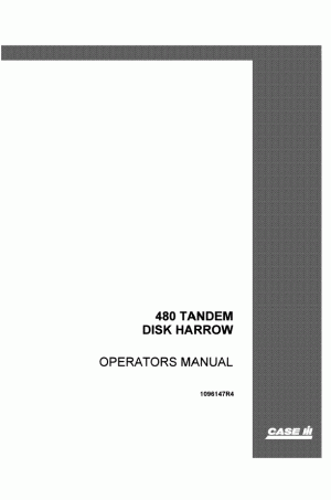 Case IH 480 Operator`s Manual