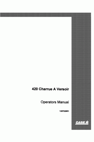 Case IH 420 Operator`s Manual