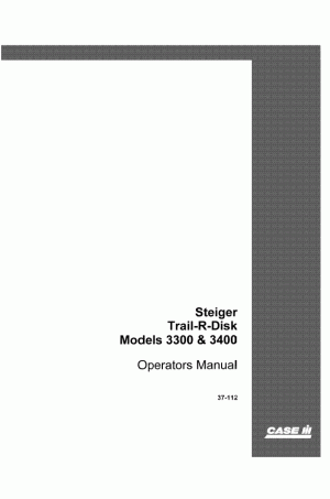 Case IH 3300, 3400 Operator`s Manual