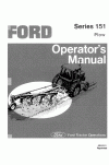New Holland 151 Operator`s Manual