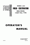 New Holland 209, 3 Operator`s Manual