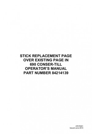 Case IH 690 Operator`s Manual