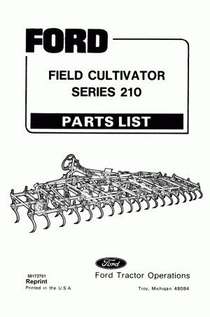New Holland 210 Parts Catalog