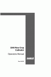 Case IH 2240 Operator`s Manual