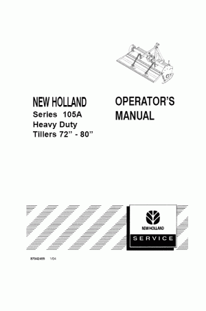 New Holland 105A Operator`s Manual
