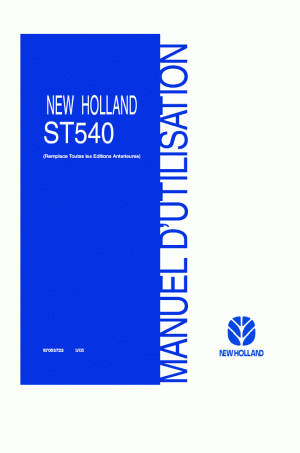 New Holland ST540 Operator`s Manual
