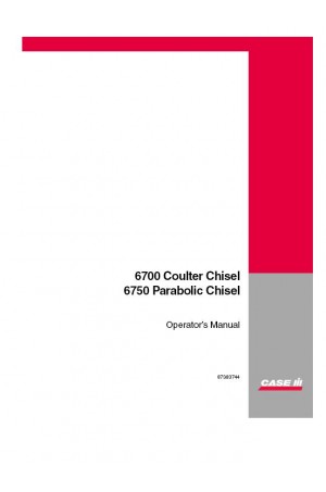 Case IH 6700, 6750 Operator`s Manual