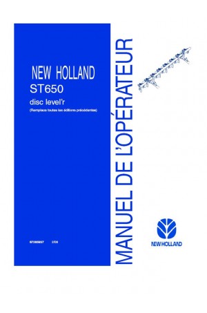 New Holland ST650 Operator`s Manual