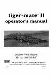 Case IH 38, 50, Tiger Mate II Operator`s Manual