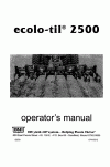 Case IH 2500 Operator`s Manual
