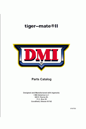 New Holland Tiger Mate II Parts Catalog
