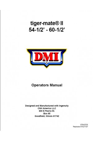 New Holland Tiger Mate II Operator`s Manual