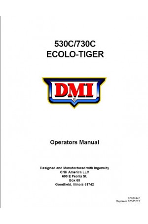 New Holland 530C, 730C Operator`s Manual