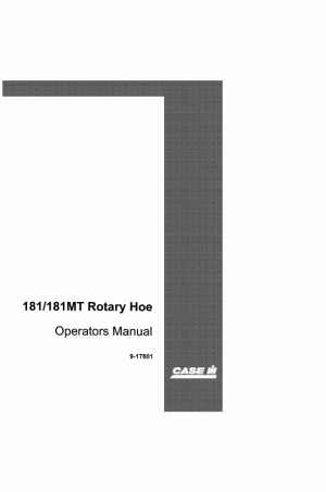 Case IH 181 Operator`s Manual