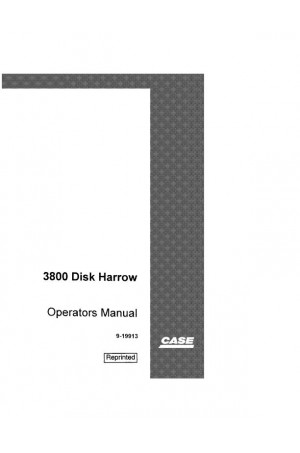 Case IH 3800 Operator`s Manual