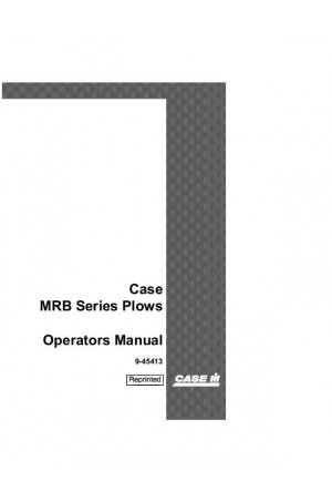 Case IH MRB Operator`s Manual