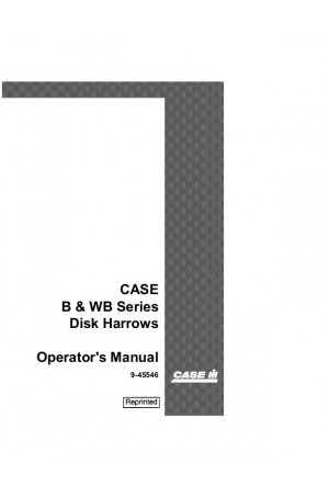 Case IH B, WB Operator`s Manual