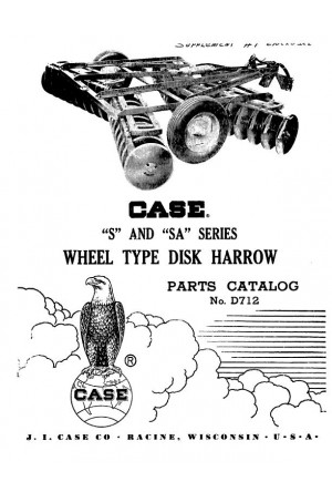 Case IH S, SA Parts Catalog