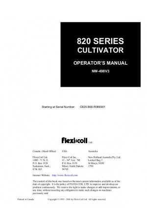 New Holland 820 Operator`s Manual