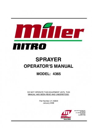 New Holland Nitro 4365 Operator`s Manual