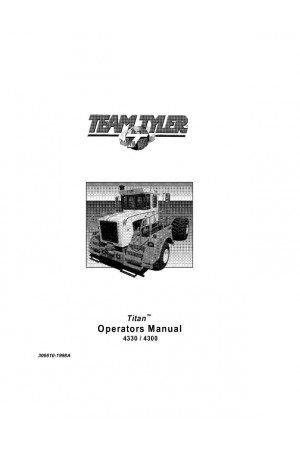 Case IH 4300, 4330, 98 Operator`s Manual