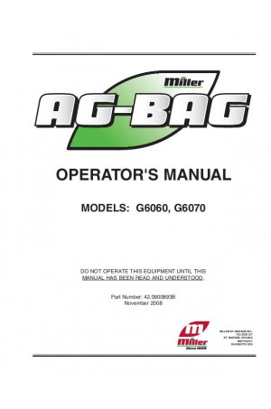 New Holland G6060 Operator`s Manual