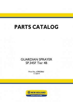 New Holland Guardian SP.345F Parts Catalog