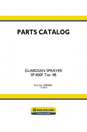 New Holland Guardian SP.400F Parts Catalog