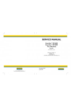 New Holland Guardian SP.260R, Guardian SP.300R Service Manual