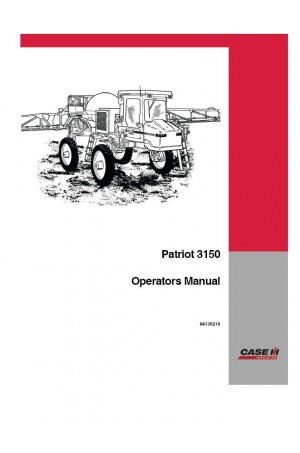Case IH Patriot 3150 Operator`s Manual