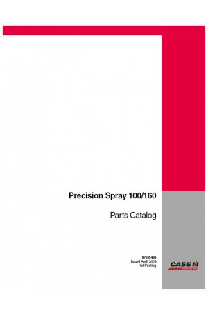 Case IH SRX100, SRX160 Parts Catalog