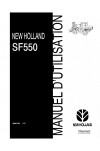 New Holland SF550 Operator`s Manual
