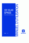 New Holland SP655 Operator`s Manual