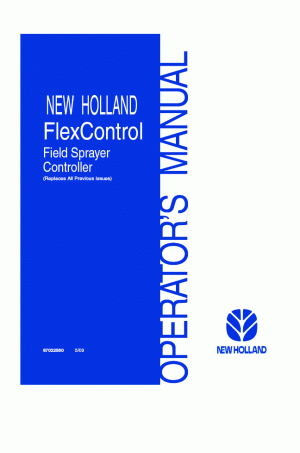 New Holland FLEXCONTROL Operator`s Manual
