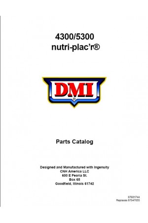 Case IH 4300, 5300 Parts Catalog