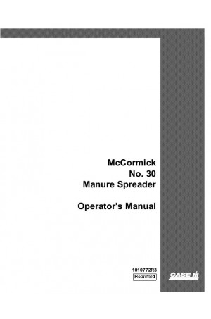 Case IH 30 Operator`s Manual