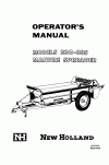 New Holland 330, 335 Operator`s Manual