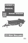 New Holland 331 Operator`s Manual