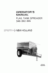 New Holland 346, 362, 365 Operator`s Manual