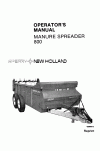 New Holland 800 Operator`s Manual