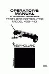 New Holland 408, 410 Operator`s Manual